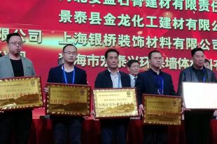 熱烈慶祝第十四屆全國石膏技術交流大會及展覽會盛大召開 金龍建材榮獲“2018-2019年度全國石膏行業(yè)優(yōu)秀企業(yè)”