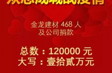 金龍家人獻(xiàn)愛心，眾志成城戰(zhàn)疫情！